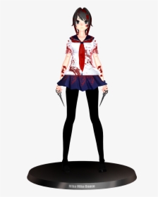 Yandere Chan Insane Yandere Vision Figurine - Yandere Simulator Action Figures, HD Png Download, Free Download