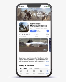 War Robots Ios App Store Product Page - Iphone App Store Transparent, HD Png Download, Free Download