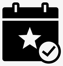 Event Accepted Filled Icon - White Event Icon Png, Transparent Png, Free Download