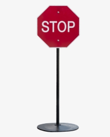 Sign Stop Png Background - Stop Sign, Transparent Png, Free Download