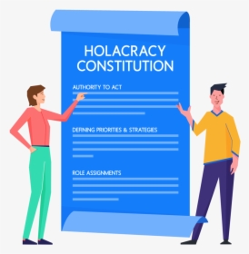 Holacracy Constitution Illustration Final - Cartoon, HD Png Download, Free Download