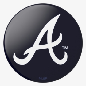 Atlanta Braves Popsocket Swappable - Atlanta Braves Logo Black, HD Png Download, Free Download