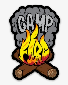 Camp Fire Sticker"  Class= - Camp Fire Logo, HD Png Download, Free Download