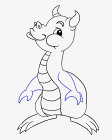 How To Draw Baby Dragon - Drawing, HD Png Download, Free Download