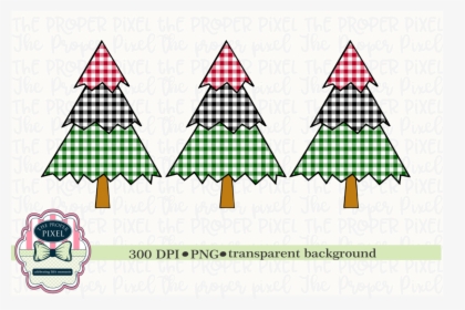 Tree Design Buffalo Plaid Christmas Sublimation Printable - Christmas Day, HD Png Download, Free Download