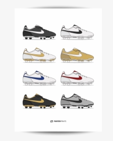 Nike Tiempo Legend History Ronaldinho R10 Foster Prints - Sneakers, HD Png Download, Free Download