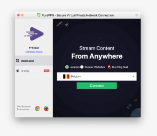 Mac Os Purevpn Dashboard, HD Png Download, Free Download