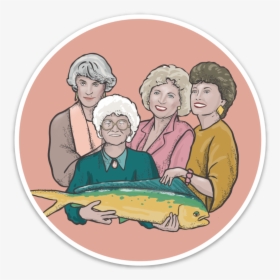 Golden Girls Sticker"  Class="lazyload Lazyload Fade - Salmon, HD Png Download, Free Download