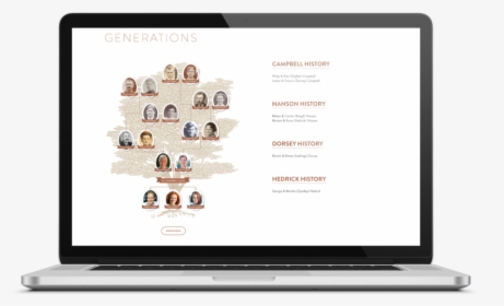 Family Legacy Trove Sample Family Tree - Web Design, HD Png Download, Free Download