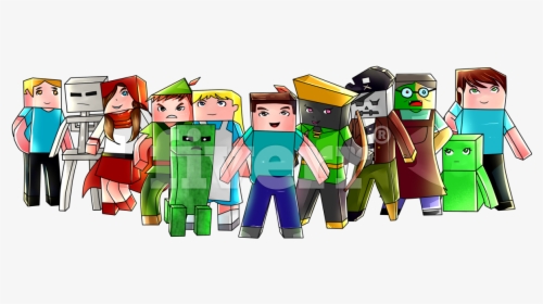Drawing Minecraft Figures Huge Freebie Download For - Baby Toys, HD Png Download, Free Download