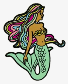 #mermaid #sereia #beach #patch #tumblr #sea #freetoedit - Illustration, HD Png Download, Free Download