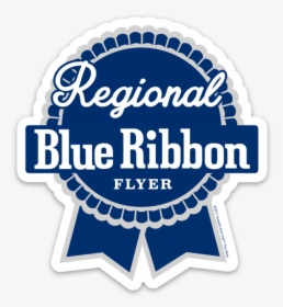 Regional Blue Ribbon Flyer Sticker - Pabst Blue Ribbon, HD Png Download, Free Download