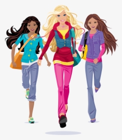 Barbie Girl Cartoon Vector, HD Png Download, Free Download