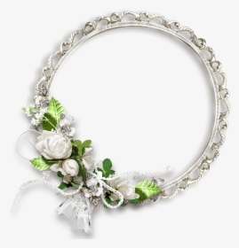 Floral Round Frame Transparent Picture - White Flower Photo Frame Png, Png Download, Free Download