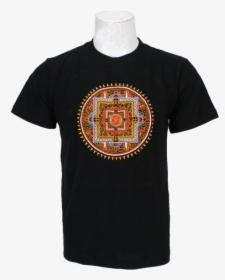 Nepali T Shirt Mandala In Black, HD Png Download, Free Download