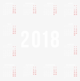 2018 Calendar Png , Png Download, Transparent Png, Free Download