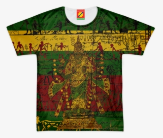 Indian God In Green Gold And Maroon Women"s All Over - Active Shirt, HD Png Download, Free Download