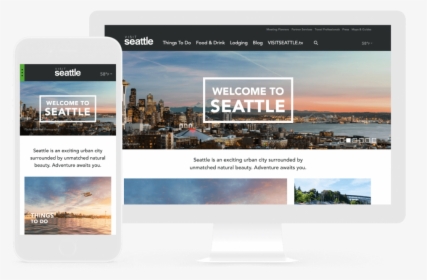 Visit Seattle Case Study - Travel Websites Design, HD Png Download, Free Download