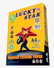 Colour Paper Png , Png Download - Lucky Star A4 Paper 80gsm, Transparent Png, Free Download