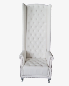 White High Back Leather Chair, HD Png Download, Free Download