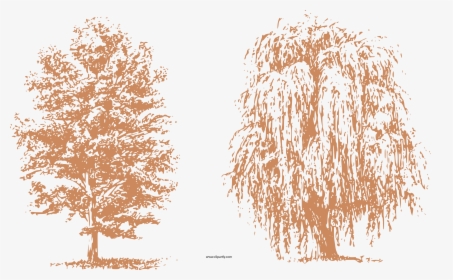 Draw Trees Clipart Png - Ink Tree Drawing Simple, Transparent Png, Free Download