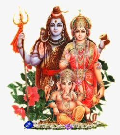 Enjoy Girl Friend Remedies - Shiva Parvati Et Ganesh, HD Png Download, Free Download