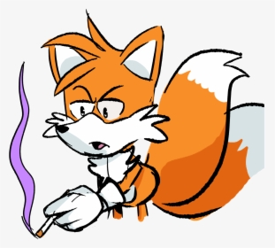 Tails Smokes - Cartoon, HD Png Download, Free Download