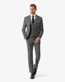 Three Piece Suit - Grey 3 Piece Suit, HD Png Download, Free Download