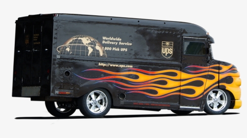 Ups Truck Png - Van, Transparent Png, Free Download