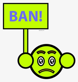 Fake Emoticon Ban Face Clipart Pngfake Emoticon Ban - Ban Emoticon, Transparent Png, Free Download