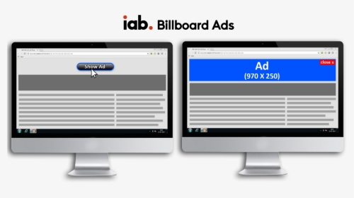 Iab Billboard Ads - Iab Billboard Ad Size, HD Png Download, Free Download