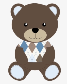 Brown Bear Clipart Oso - Cute Baby Teddy Bear Clipart, HD Png Download, Free Download