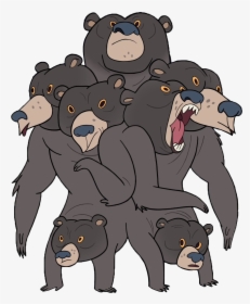 Sun Bear Clipart Oso - Gravity Falls Monster Multi Bear, HD Png Download, Free Download