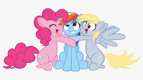 Smiz Pony Pinkie Pie Rainbow Dash Derpy Hooves Rarity - My Little Pony Bff, HD Png Download, Free Download