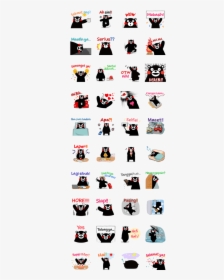 Kumamon Stickers Indonesia Ver - Black Butler Line Sticker, HD Png Download, Free Download