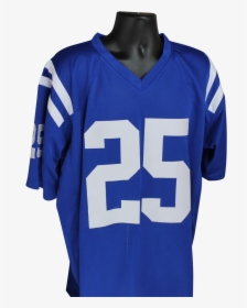Marlon Mack Autographed Colts Blue Custom Jersey W/jsa, HD Png Download, Free Download