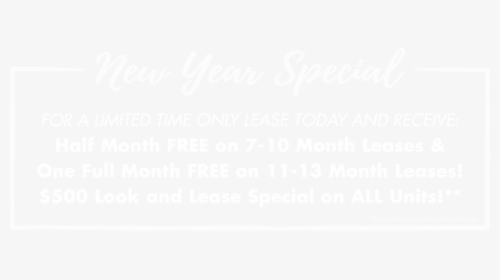 Winter Rent Special At Boulders At Overland Park Apartments - Calligraphy, HD Png Download, Free Download