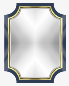 Cora Mirror In Shay Blue & Gold - Brass, HD Png Download, Free Download