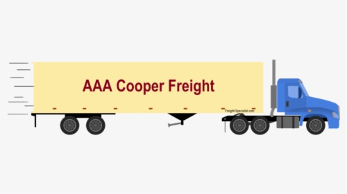 Aaa Cooper Freight Rates - Trailer Truck, HD Png Download, Free Download