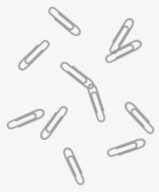Silver Scattered Clips Free - Transparent Paper Clips Png, Png Download, Free Download
