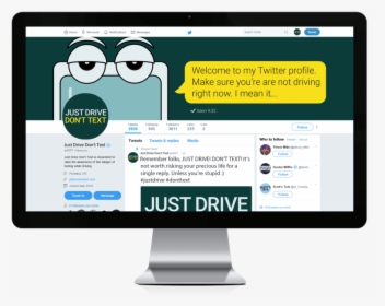 1st Revision Jddt Twiter Profile Page Pc Mockup - Home Page, HD Png Download, Free Download