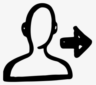 Bust With Right Arrow - Icon, HD Png Download, Free Download