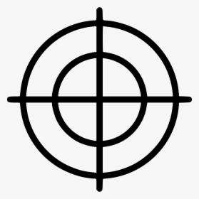 Target Goal Aim Mark Gun - Transparent Shooting Target Png, Png Download, Free Download