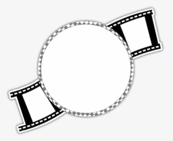 White Circle Movie Strip Transparent Overlay Freetoedit - Overlay Edit, HD Png Download, Free Download