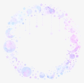 #circle #moon #stars #overlay #tumblr #aesthetic #purple - Purple Aesthetic Overlays Circles, HD Png Download, Free Download