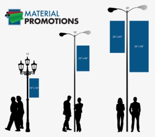 Light Pole Banner - Street Pole Banner Dimensions, HD Png Download, Free Download