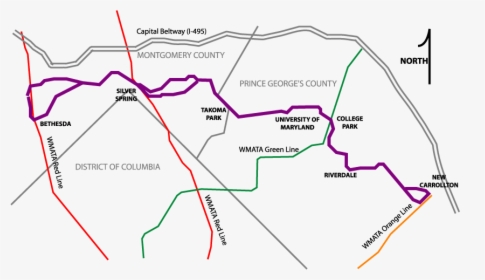 Washington Purple Line - Purple Line, HD Png Download, Free Download