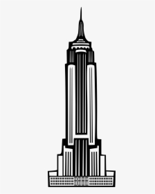 Skyscraper Of New York - Drawing Empire State Building, HD Png Download, Free Download