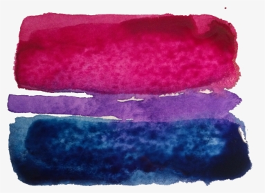 #pride #png #bi #bisexual #pink #blue #purple #lgbt - Watercolor Paint, Transparent Png, Free Download