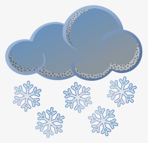 Free Snow Clouds Cliparts - Snowy Day Clipart Black And White, HD Png Download, Free Download